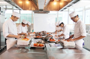 Excellent kitchen facilities to train students in Reliance College's new campus at Southgate in KL.