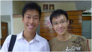 Ang Chee Chyuan (right) scored 4 A* in Biology, Chemistry, Physics and Maths; he will study Engineering at Monash University  Calvin Yeoh Kai Yuan (left) was offered admission to 4 top universities: Imperial College London, University College London, Oxford University and Stanford University. He has chosen Stanford, where he will study Economics on a Bank Negara scholarship. Calvin scored A* in Physics