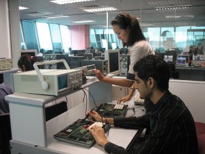 Electrical and Electronic Engineering lab at Asia Pacific University