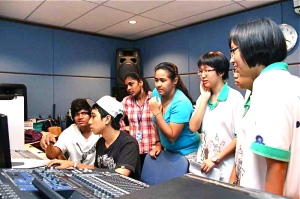 Recording studio at the best college in Penang for Mass Comm, KDU CollegePenang