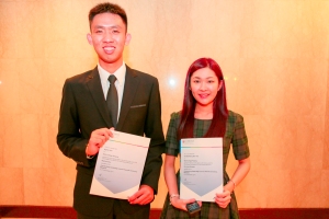 Mr Ng Rui Hao and Ms Venetia Wong Shin Yee, students from KDU College Penang were being conferred the June 2014 Outstanding Cambridge Learner Awards - Top in the World (AS Mathematics) and Top in the World (AS Business Studies) A-Levels categories respectively 