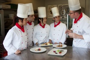 Culinary Arts students at IMI Switzerland learn in a small personal setting taught by top chefs.